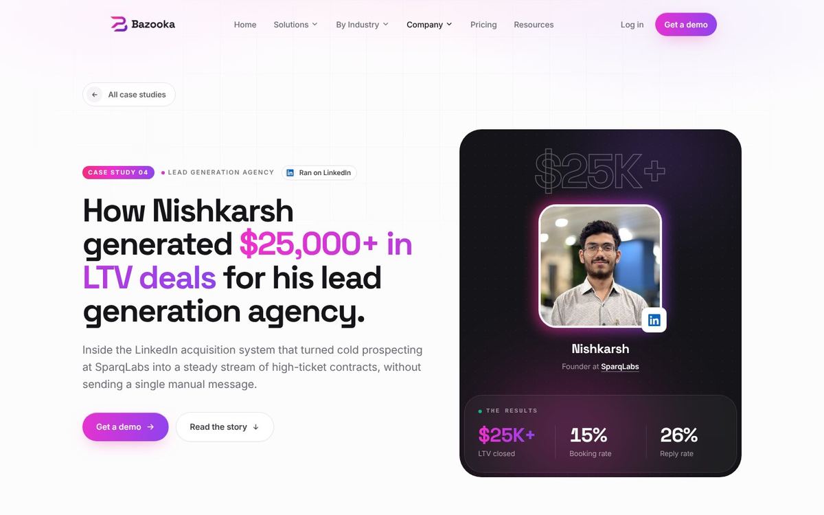 Bazooka case study page